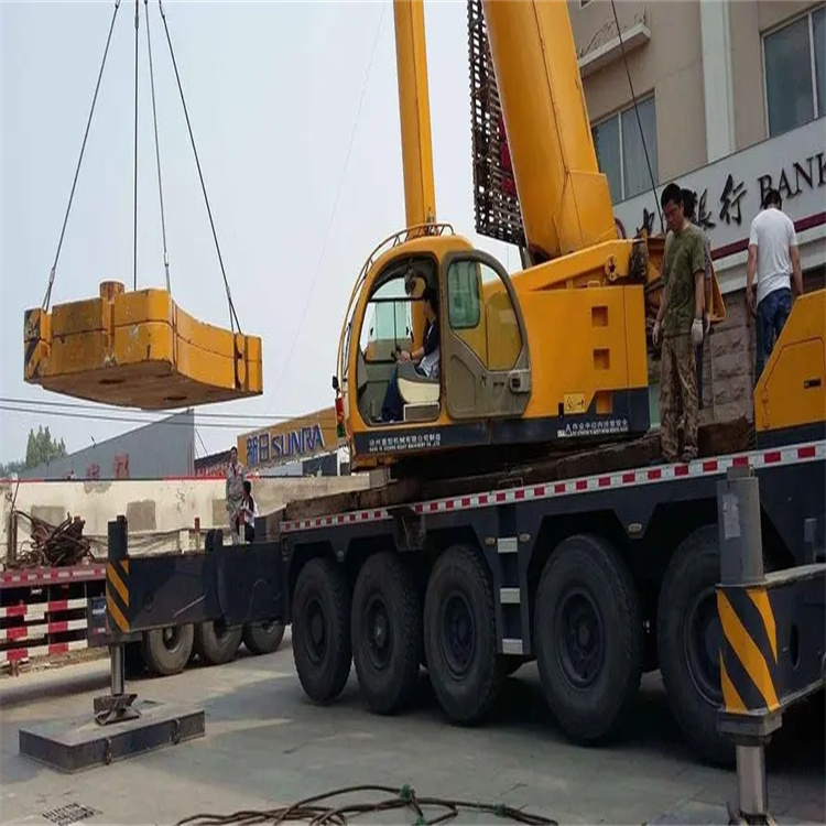 射阳县当地吊车出租|机器吊装|75吨|工厂搬迁服务